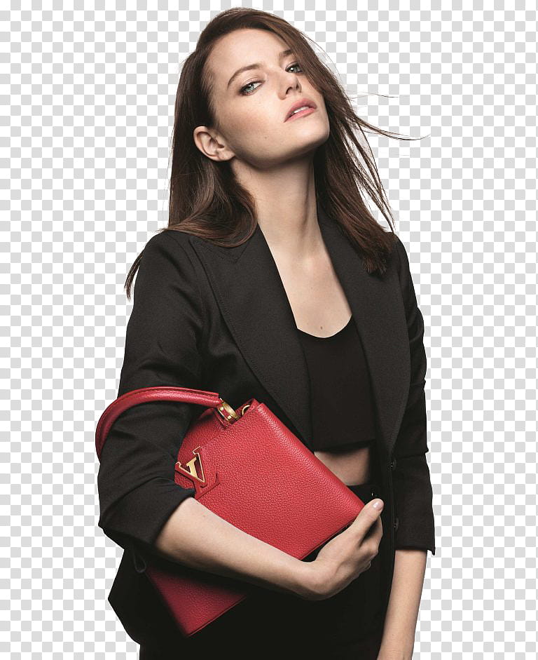 // EMMA STONE, Emma-Stone-Louis-Vuitton-campaign-by-Craig-McDean---x transparent background PNG clipart