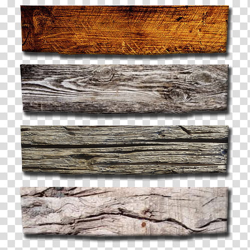 wood planks, four gray and brown wood planks transparent background PNG clipart