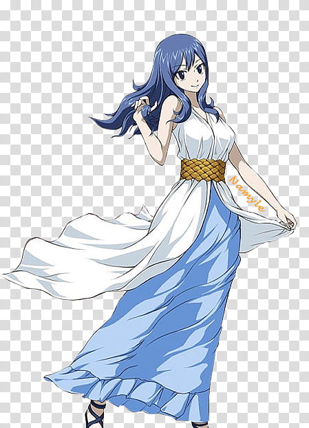 Juvia Lockser (Render #), female character transparent background PNG clipart