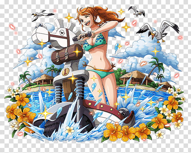 Nami, Once Piece Nami poster transparent background PNG clipart