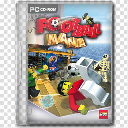 Game Icons , LEGO-Football-Mania, Football Mania PC CD-ROM case transparent background PNG clipart