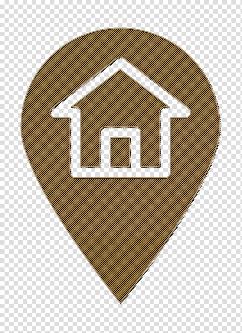 Home address icon Ecommerce icon, Logo, Symbol, Arrow, Roof transparent background PNG clipart