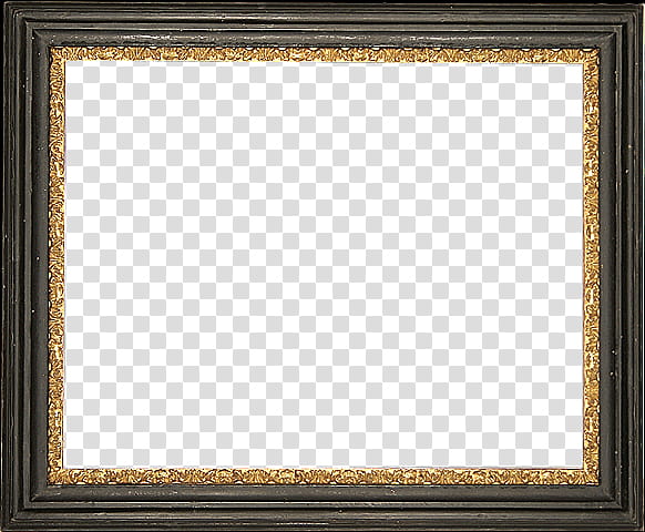 Antique Frames  s, black wooden border transparent background PNG clipart