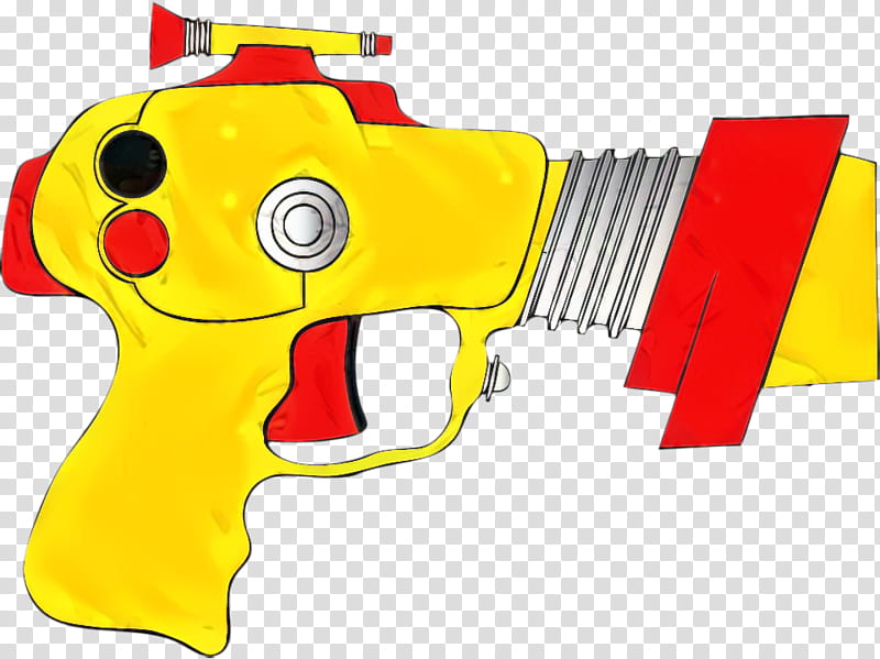 Gun, Laser Tag, Firearm, Drawing, Laser Guns, Darkzone, Water Gun, Yellow transparent background PNG clipart