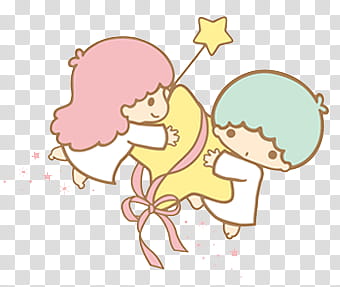 Little Twin Stars Render , two fairy illustration transparent background PNG clipart