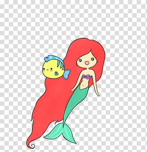 Nenitas, Ariel and Flounder cartoon illustration transparent background PNG clipart