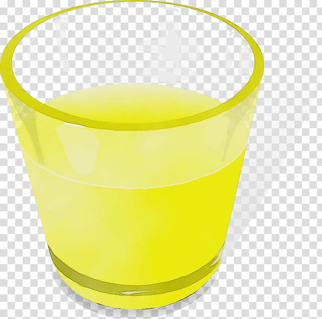 Watercolor Liquid, Paint, Wet Ink, Juice, Yellow, Lemon, Soybean Oil, Cup transparent background PNG clipart