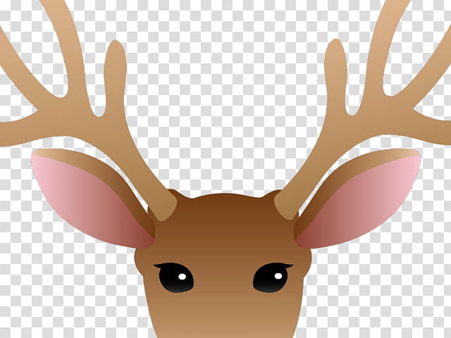 Pink, Deer, Reindeer, Silhouette, Drawing, Elk, Antler, Head transparent background PNG clipart