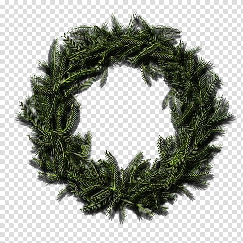 Christmas Black And White, Wreath, Garland, Christmas Day, Wreaths Garlands, Fir, Lichtslang, Green Christmas Wreath 60cm transparent background PNG clipart