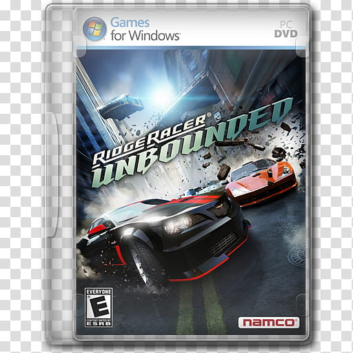 Game Icons , Ridge-Racer-Unbounded, RidgeRacer Unbounded PC game case transparent background PNG clipart