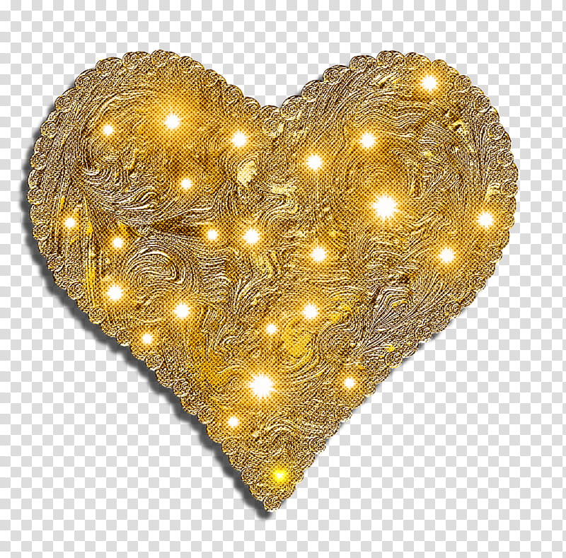 heart gold gold yellow metal, Glitter, Brass transparent background PNG clipart