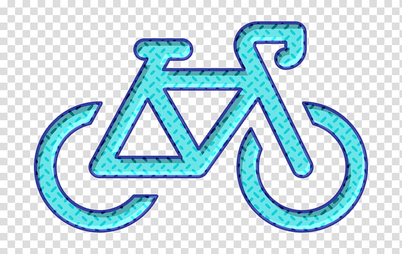 Summer Camp icon Bicycle icon Bike icon, Aqua, Text, Turquoise, Azure, Electric Blue, Symbol, Logo transparent background PNG clipart