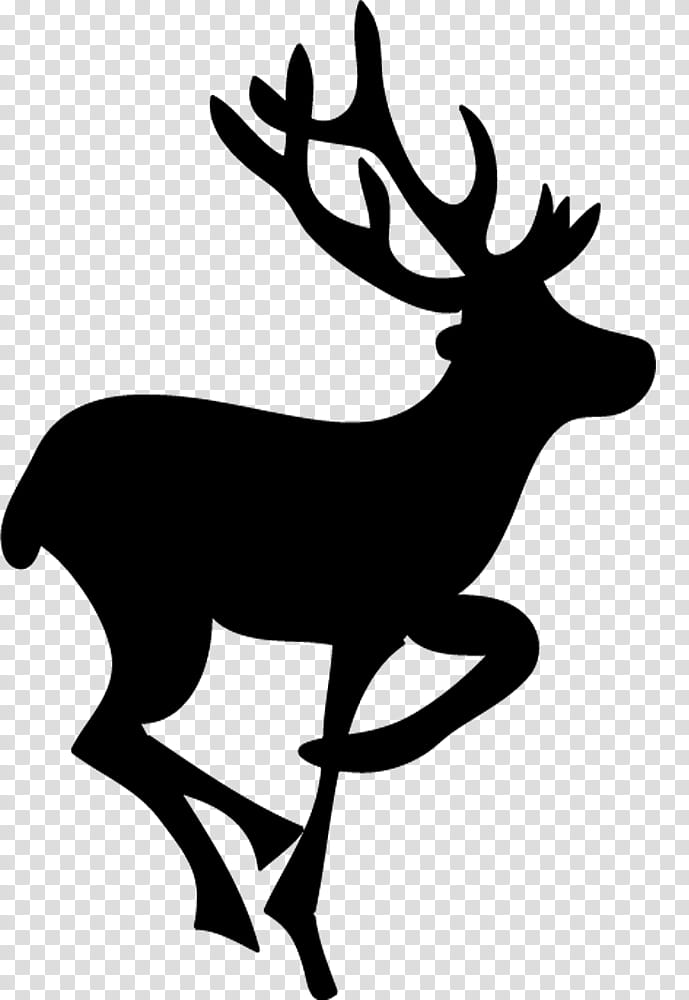 Christmas brushes , silhouette of deer transparent background PNG clipart
