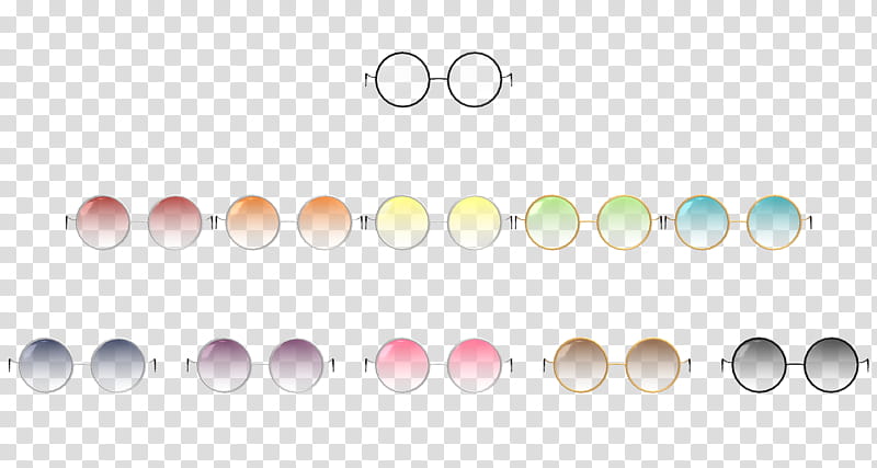 MMD DL Boho inspired Glasses, assorted-color sunglasses chart transparent background PNG clipart