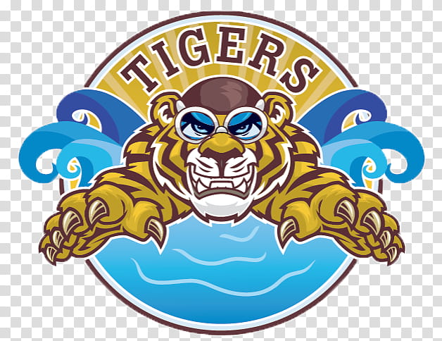 Swimming, Tiger, Logo, Tiger Attack, Memphis Tigers, Food, Recreation transparent background PNG clipart