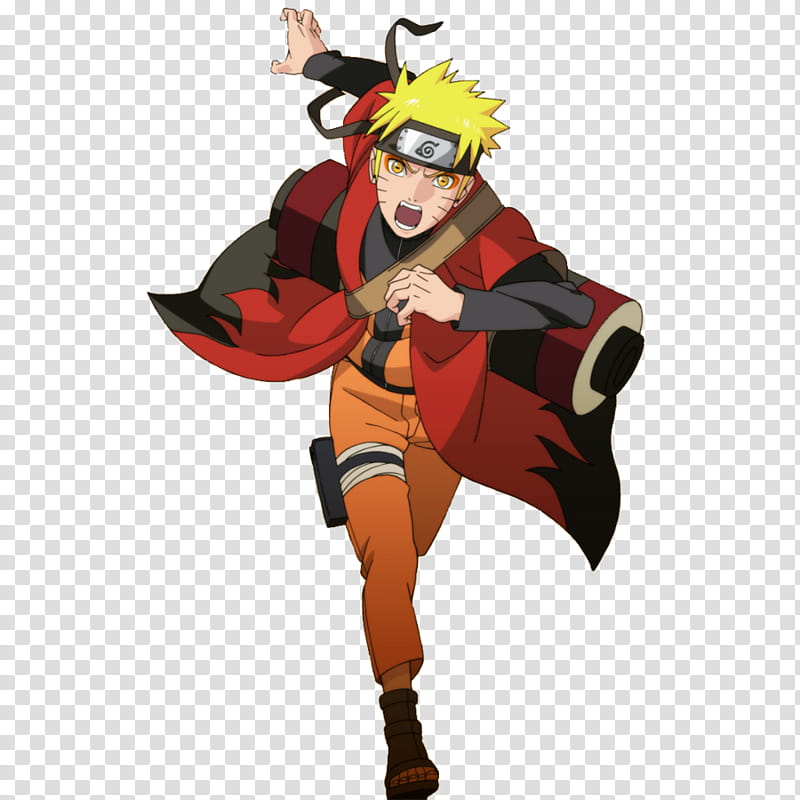 Mega de render Naruto, Naruto in Sage mode illustration transparent background PNG clipart