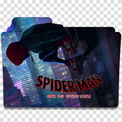 Spider Man Into the Spider Verse Folder Icon, Spider-Man Into the Spider-Verse () transparent background PNG clipart