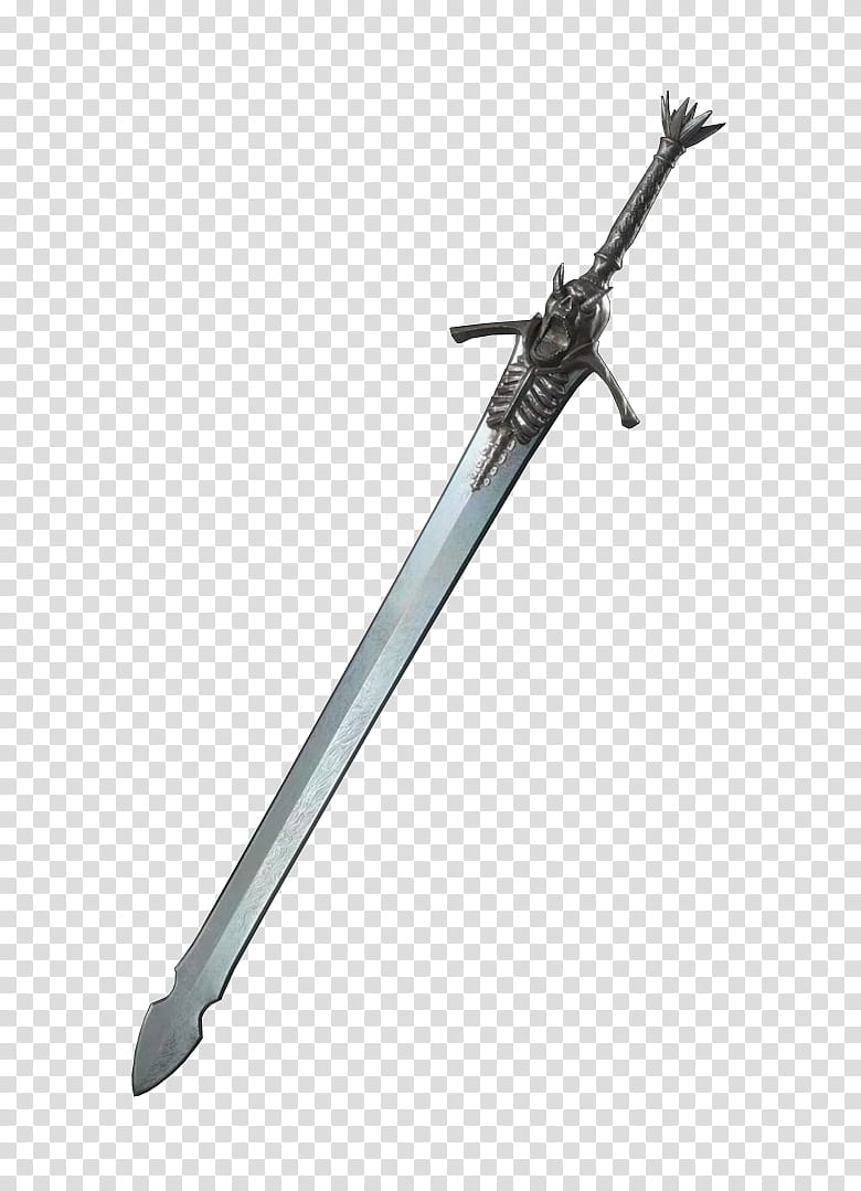 Devil May Cry  Rebellion Render, gray sword art transparent background PNG clipart