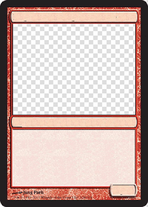 MTG Blank red card transparent background PNG clipart