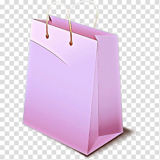 Realistic pink paper shopping bag with handles Vector Image