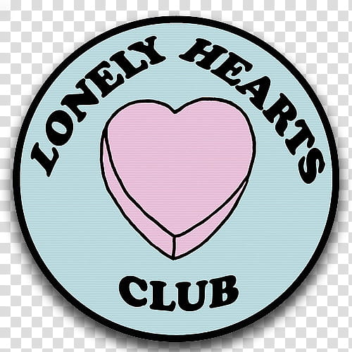 Overlays tipo , Lonely Hearts Club logo transparent background PNG clipart