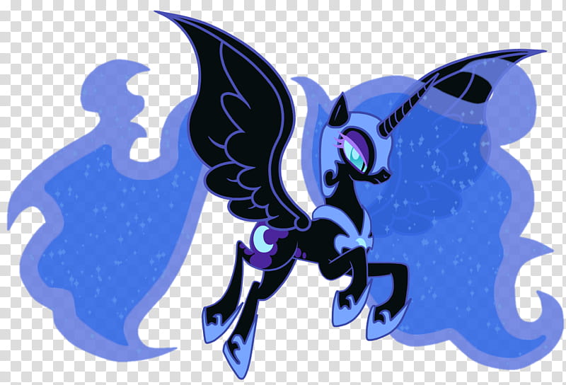 My Little Pony, black and blue unicorn transparent background PNG clipart