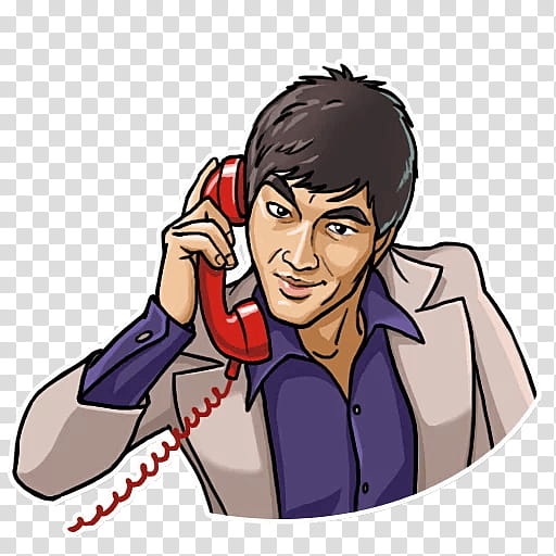 Chinese, Bruce Lee, Telegram, Android, Sticker, Actor, Chinese Martial Arts, Emotion transparent background PNG clipart