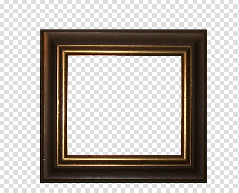 Frames, square brown wooden frame art transparent background PNG clipart