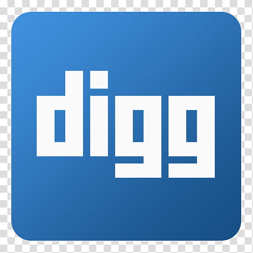 Flat Gradient Social Media Icons, Digg, Digg text transparent background PNG clipart