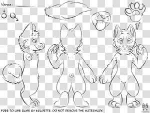 F2u Wolf Lineart : Furry Base Drawing Amino | Kalarisala