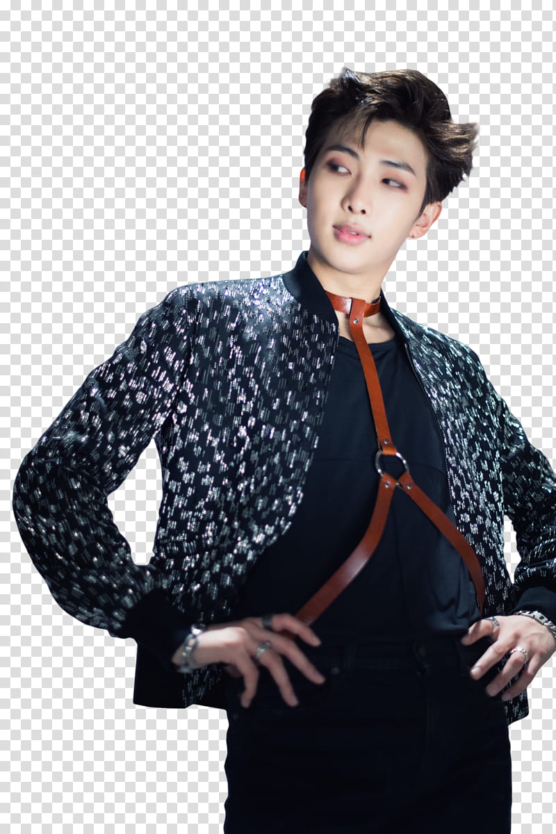 Namjoon BTS, man posing for transparent background PNG clipart