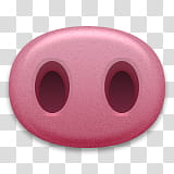 emojis, pink pig nose transparent background PNG clipart