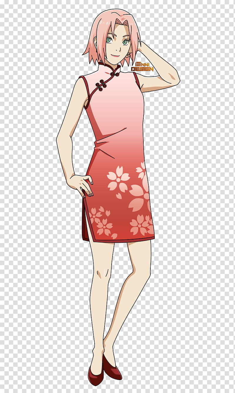 Chinese Clothing Sakura Haruno transparent background PNG clipart