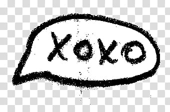 , xoxo text transparent background PNG clipart