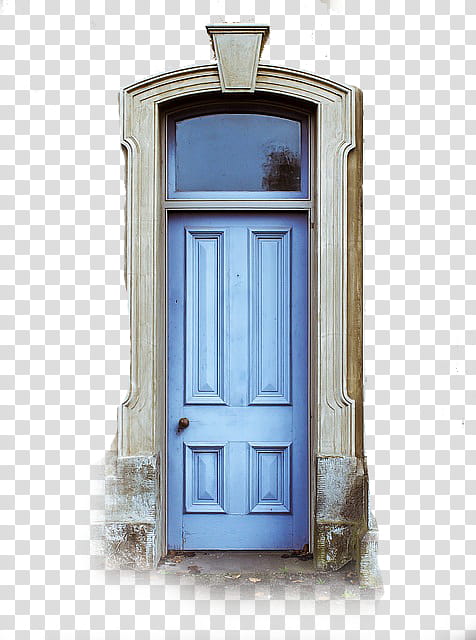 Doors, blue wooden door transparent background PNG clipart