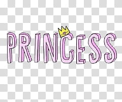 purple princess text logo transparent background PNG clipart