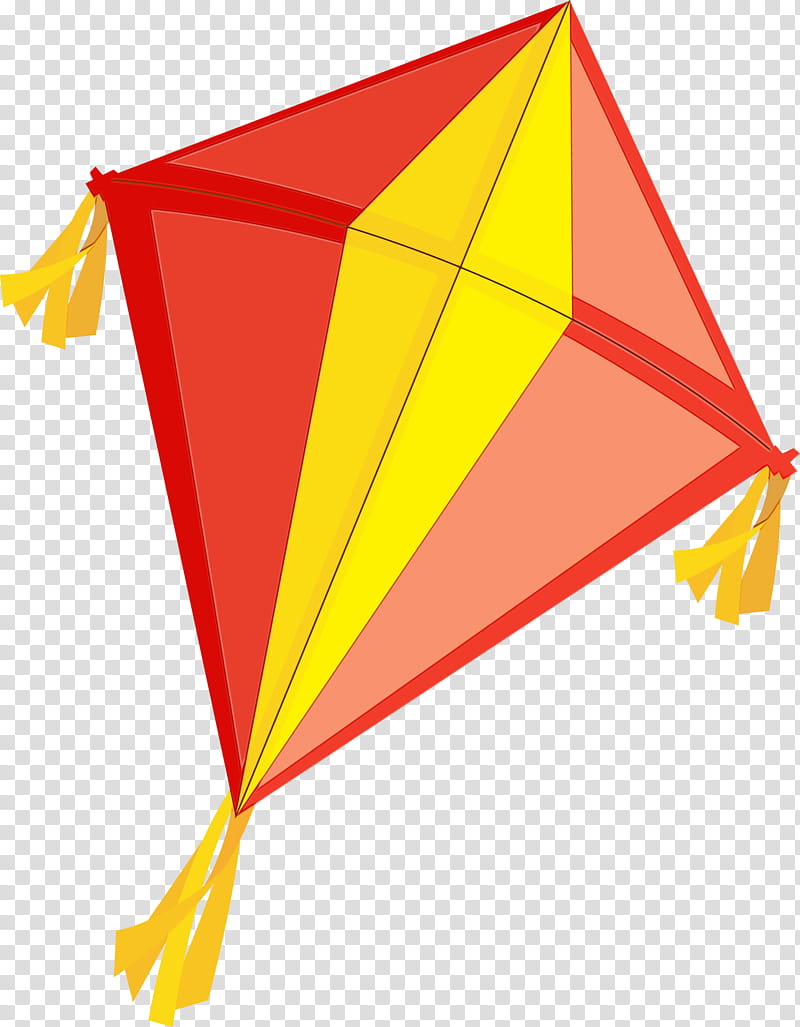 kite yellow line triangle triangle, Happy Makar Sankranti, Hinduism, Harvest Festival, Magha Mela, Maghi, Bhogi, Watercolor transparent background PNG clipart