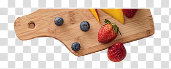 , blackberries and strawberries on chopping board transparent background PNG clipart