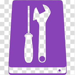 MetroID Icons, white wrench and screwdriver illustration transparent background PNG clipart