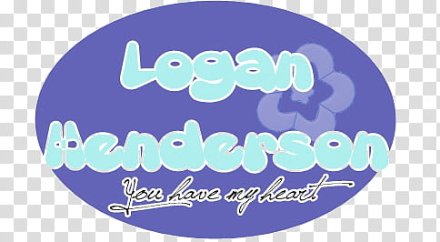 Texto Logan Henderson transparent background PNG clipart
