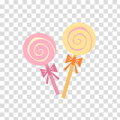 , pink and yellow lollipops transparent background PNG clipart
