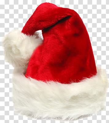 Christmas II, red and white santa ha transparent background PNG clipart