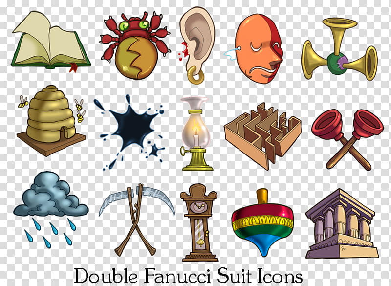 Zork Fanucci Card Suits, double fanucci sut icons transparent background PNG clipart