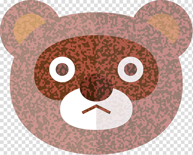 Teddy bear, Brown, Head, Cartoon, Brown Bear, Circle transparent background PNG clipart