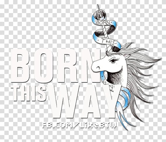 LOGO  BORN THIS WAY PAGE transparent background PNG clipart