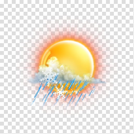 The REALLY BIG Weather Icon Collection, partly-cloudy-rain-snow-mix transparent background PNG clipart