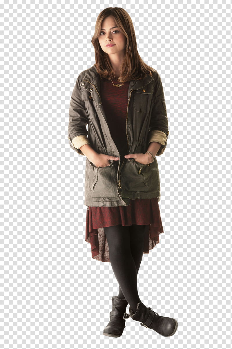 Clara Oswald Series  , woman putting her hands in pockets transparent background PNG clipart