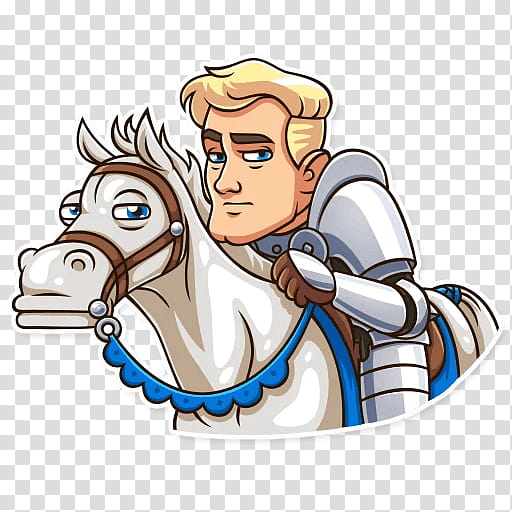 Knight, Sticker, Horse, Telegram, Thumb, Fairy Tale, Human, Vkontakte transparent background PNG clipart