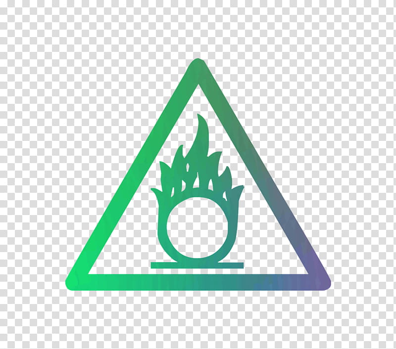 graphy Logo, Hazard Symbol, Substance Theory, Dangerous Goods, Sign, Green, Triangle, Signage transparent background PNG clipart