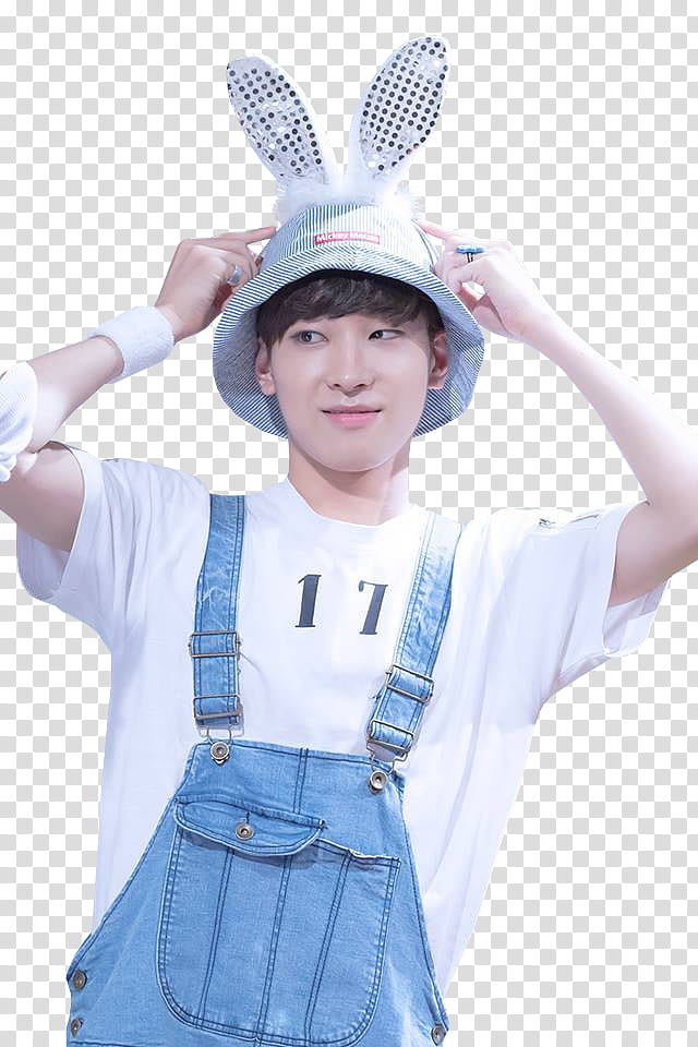 SEVENTEEN Wonwoo , man in white shirt and denim bottoms transparent background PNG clipart